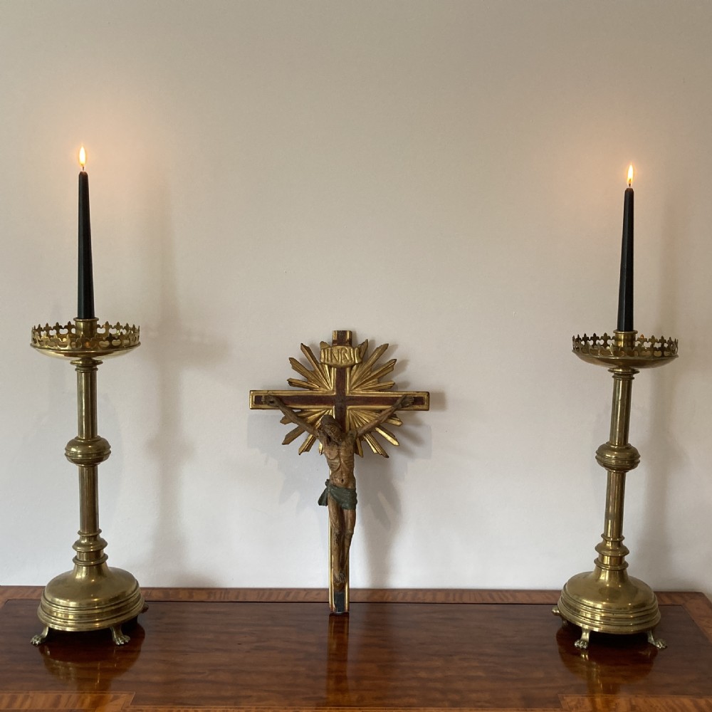 Carved Italian Crucifix, Florentine, Circa 19th Century View II