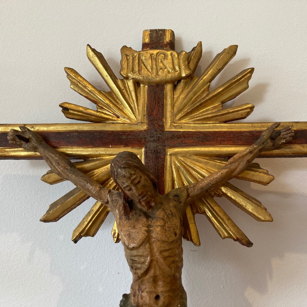 Carved Italian Crucifix, Florentine, Circa 19th Century View III