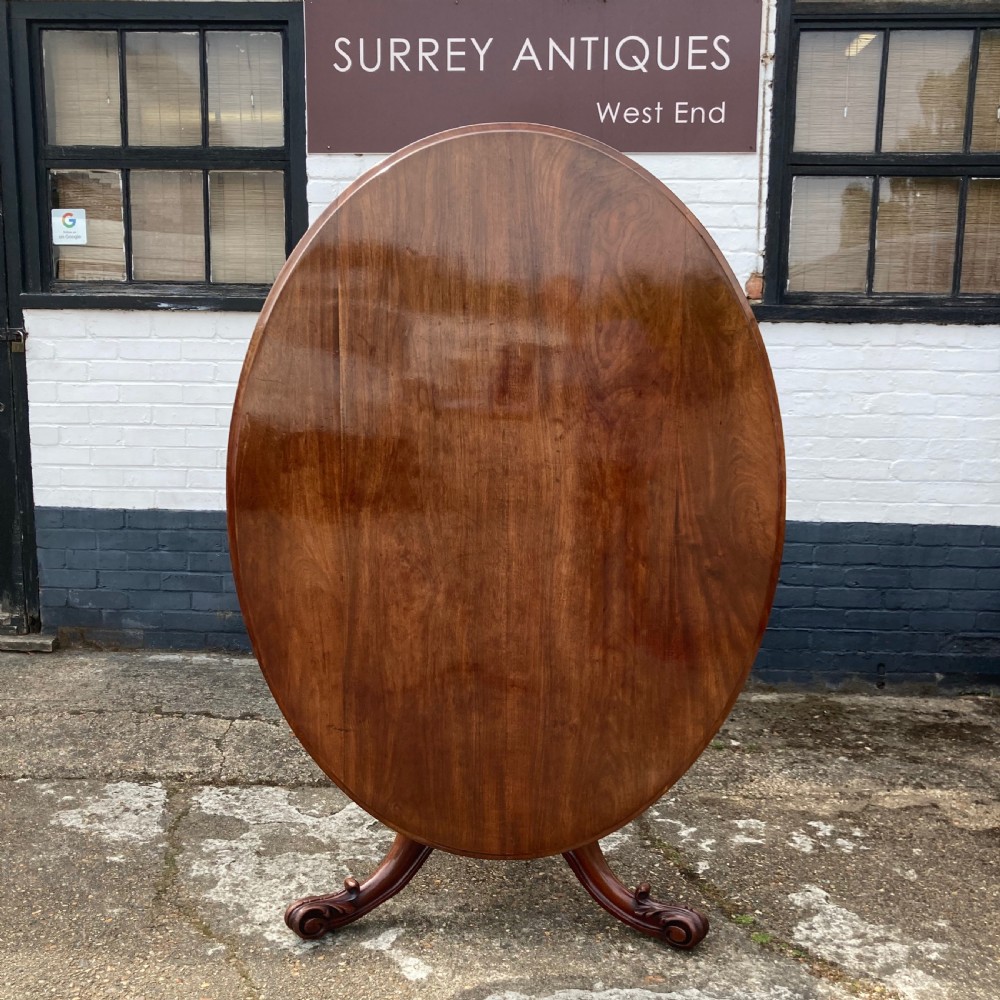 Good Early Victorian Oval Mahogany Breakfast Table, Circa 1850 View XI