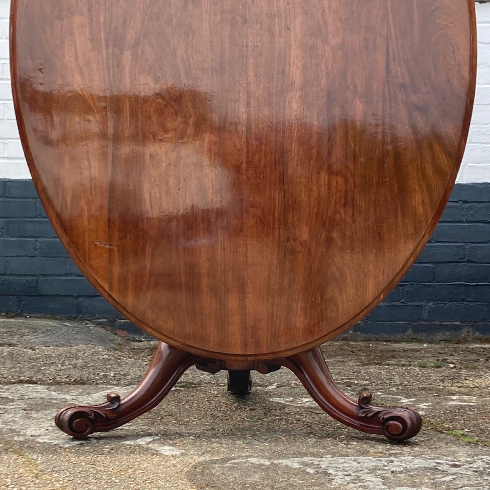 Good Early Victorian Oval Mahogany Breakfast Table, Circa 1850 View II