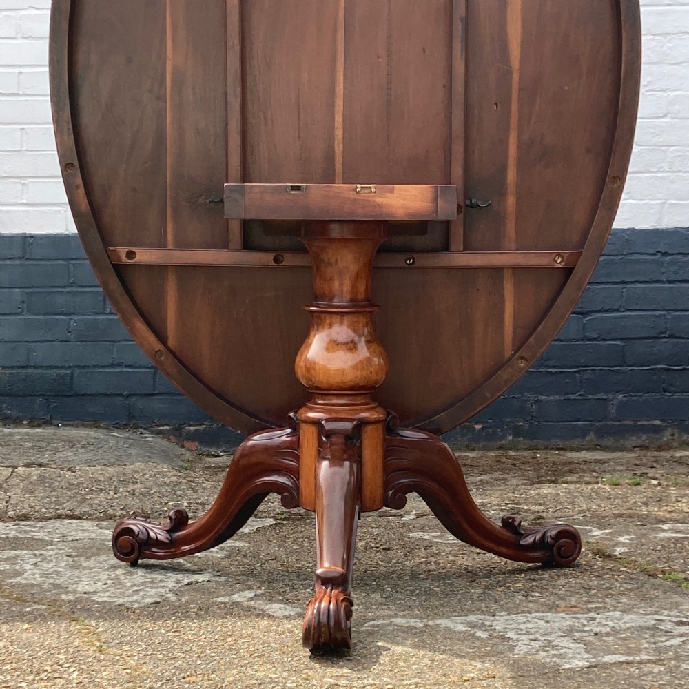 Good Early Victorian Oval Mahogany Breakfast Table, Circa 1850 View III