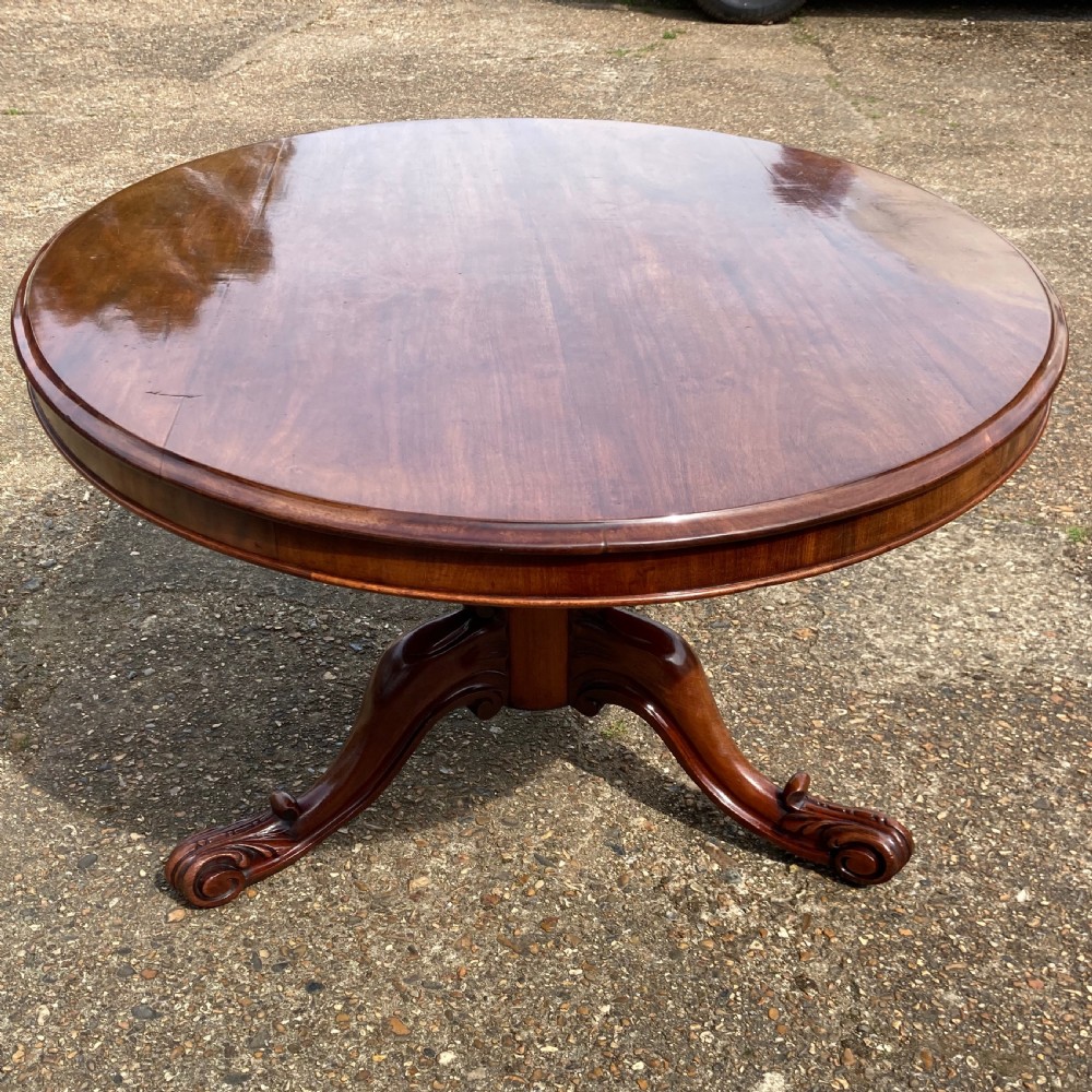 Good Early Victorian Oval Mahogany Breakfast Table, Circa 1850