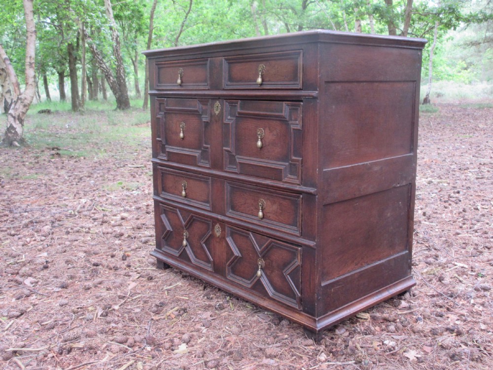 A Fine 17th Century Oak Chest Of Drawers, Circa 1680 View III