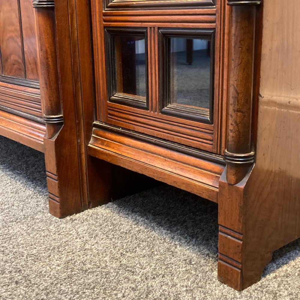 Aesthetic Movement Anglo – Japanese Walnut Side Cabinet, Circa 1880 View V