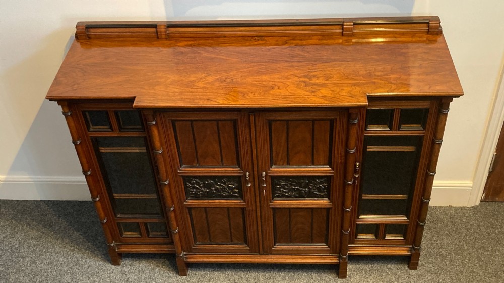 Aesthetic Movement Anglo – Japanese Walnut Side Cabinet, Circa 1880 View VIII