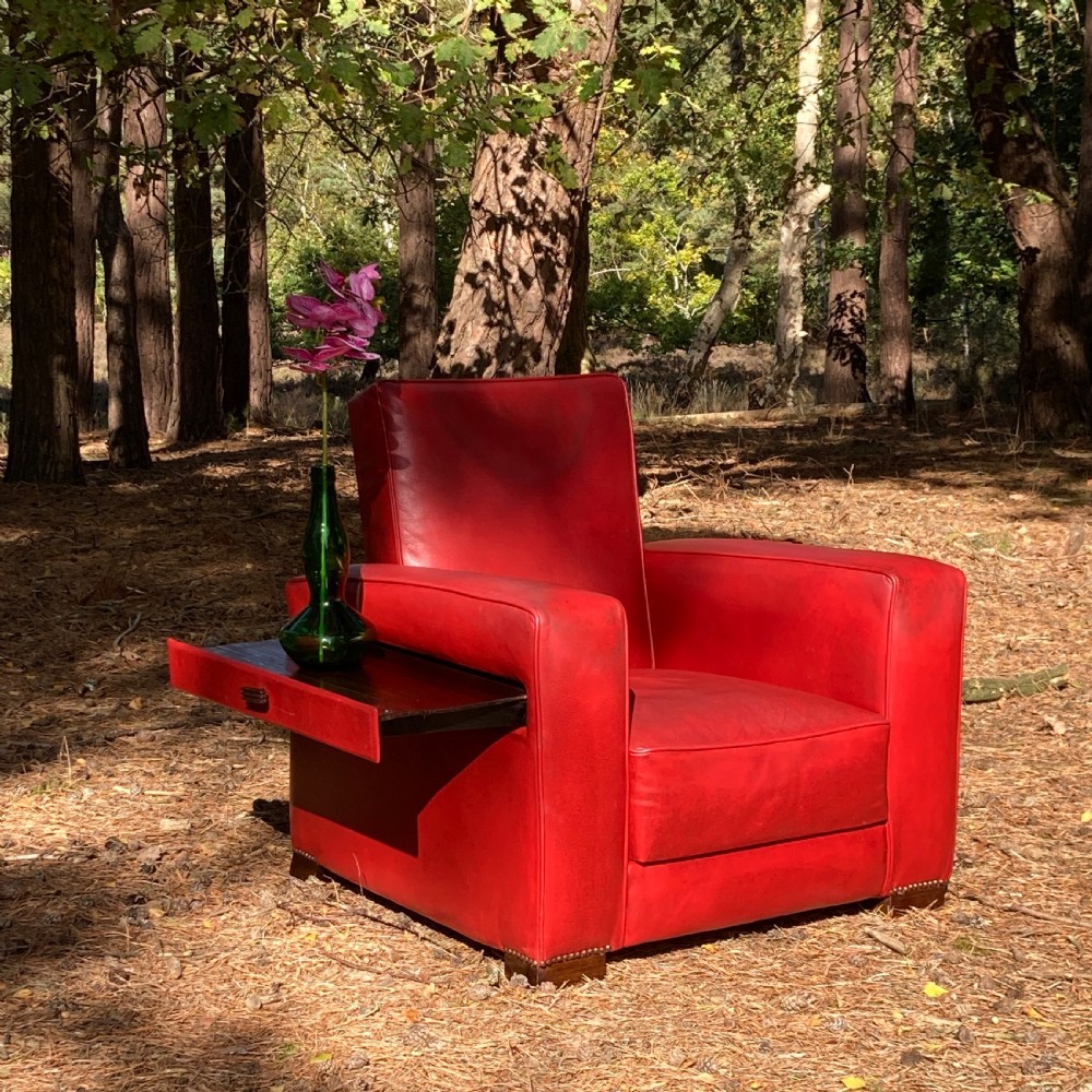 Art Deco Reclining Club Armchair, Circa 1930 View II