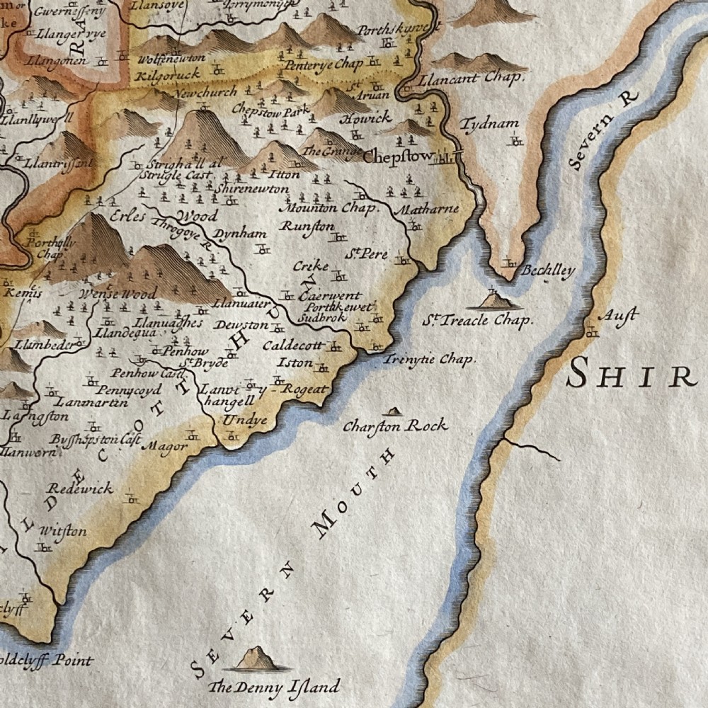 Map of the County of Monmouth by Robert Morden, Circa 1722 View V