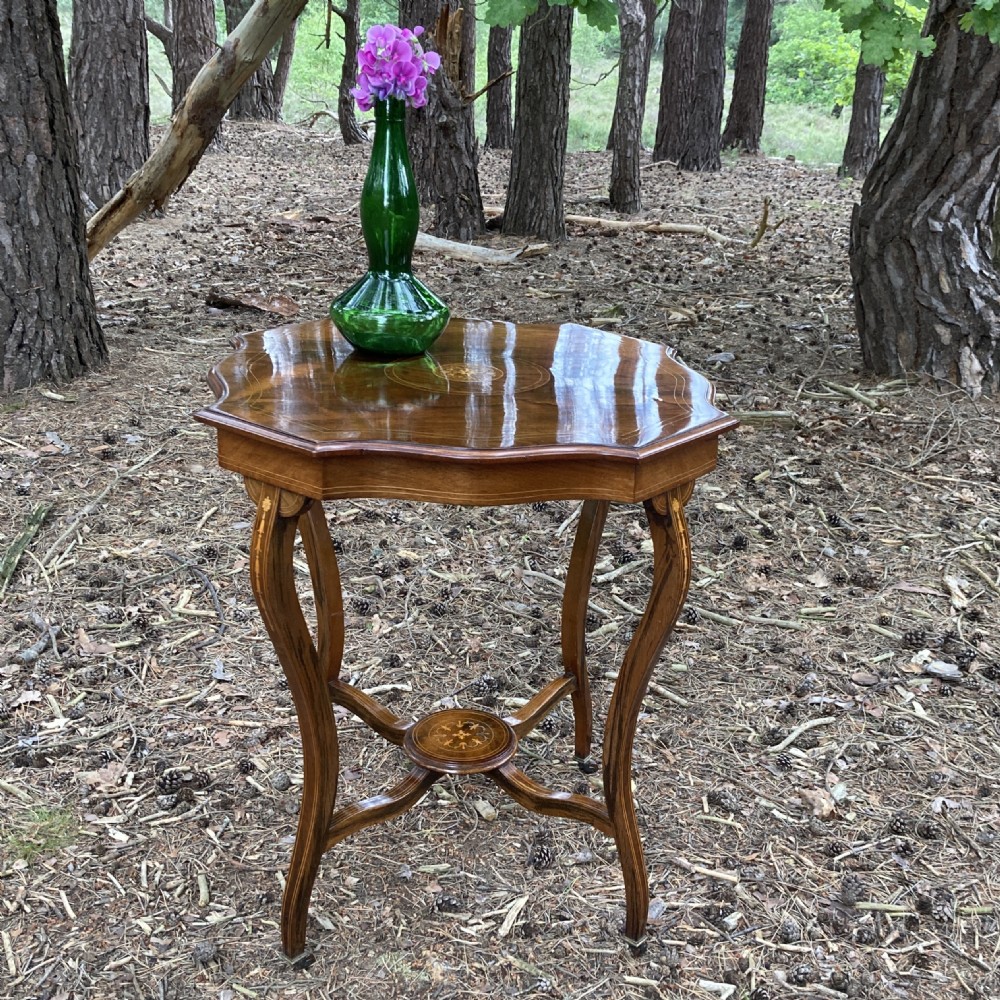 Victorian Rosewood Octagonal Centre Table, Circa 1890 View II
