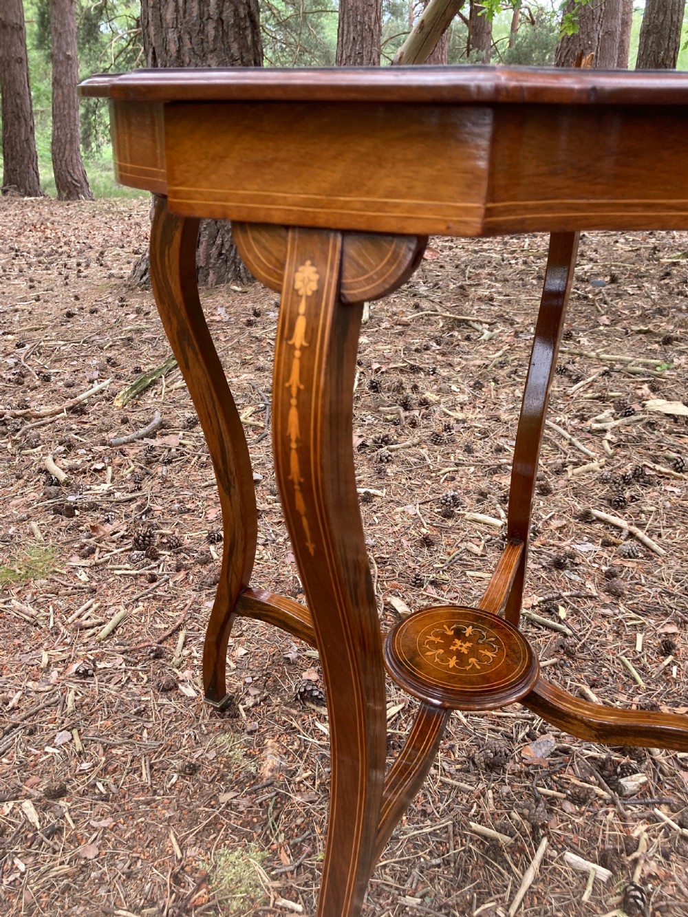 Victorian Rosewood Octagonal Centre Table, Circa 1890 View IV