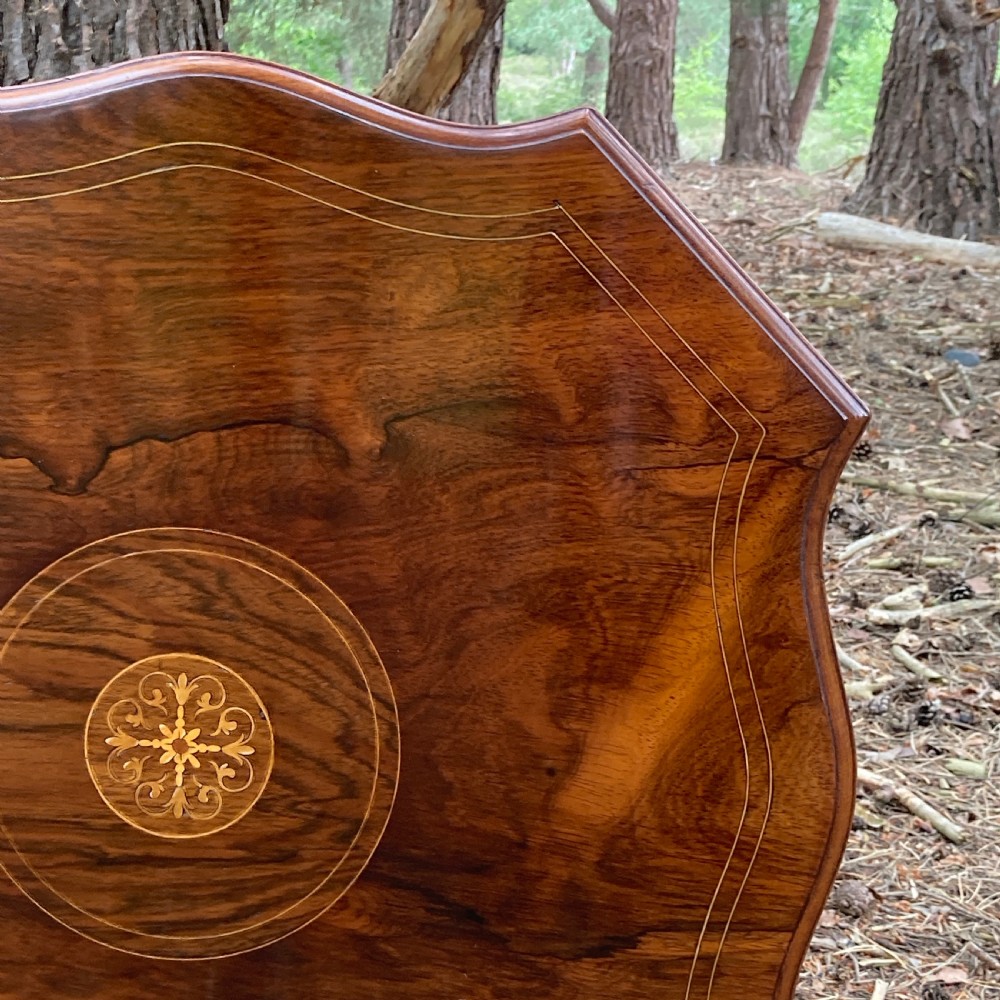 Victorian Rosewood Octagonal Centre Table, Circa 1890 View VI