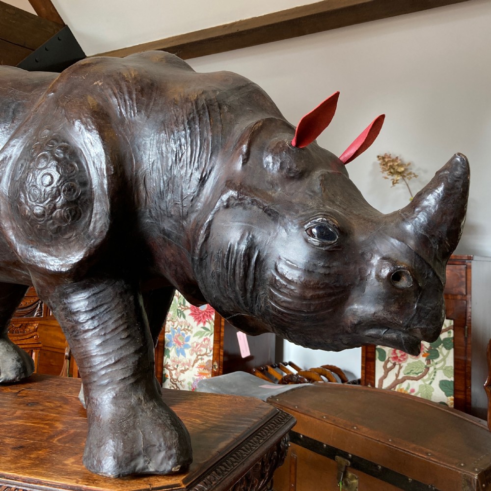 Liberty of London Leather Rhino, Circa 1900 View II