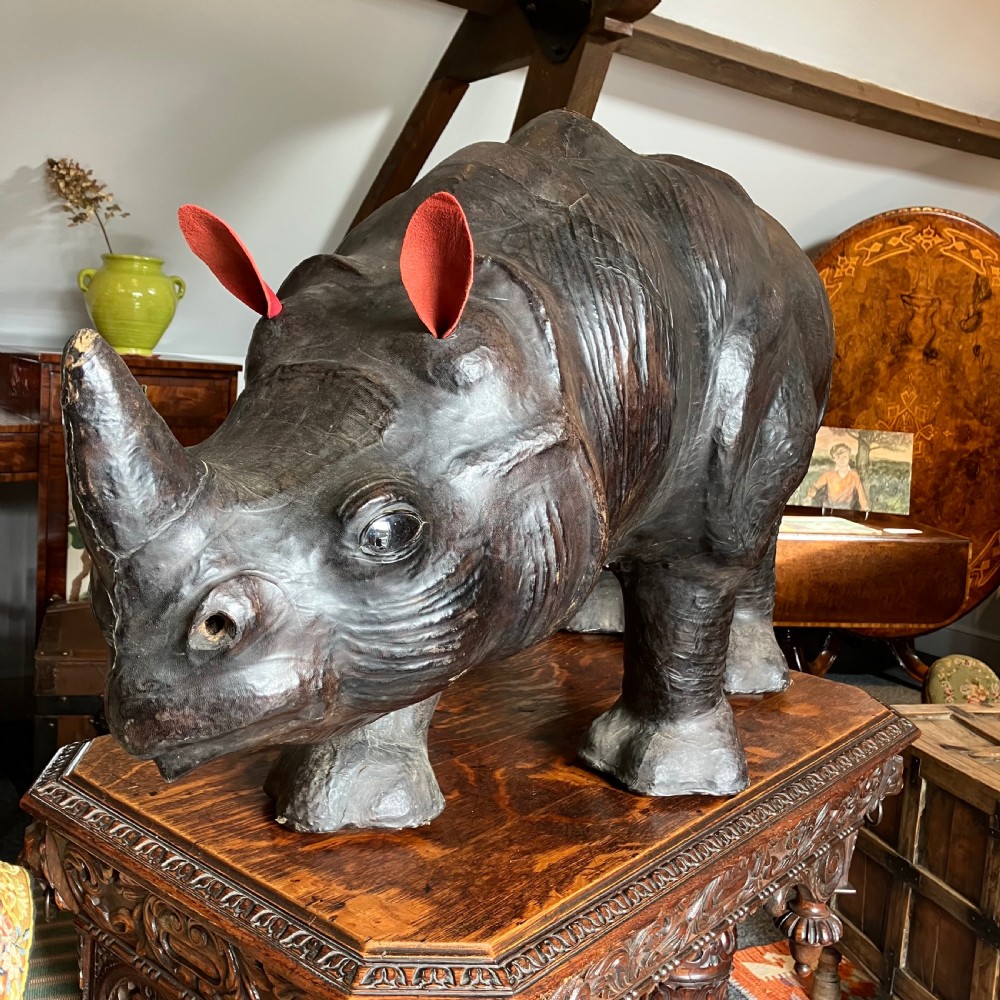 Liberty of London Leather Rhino, Circa 1900 View III