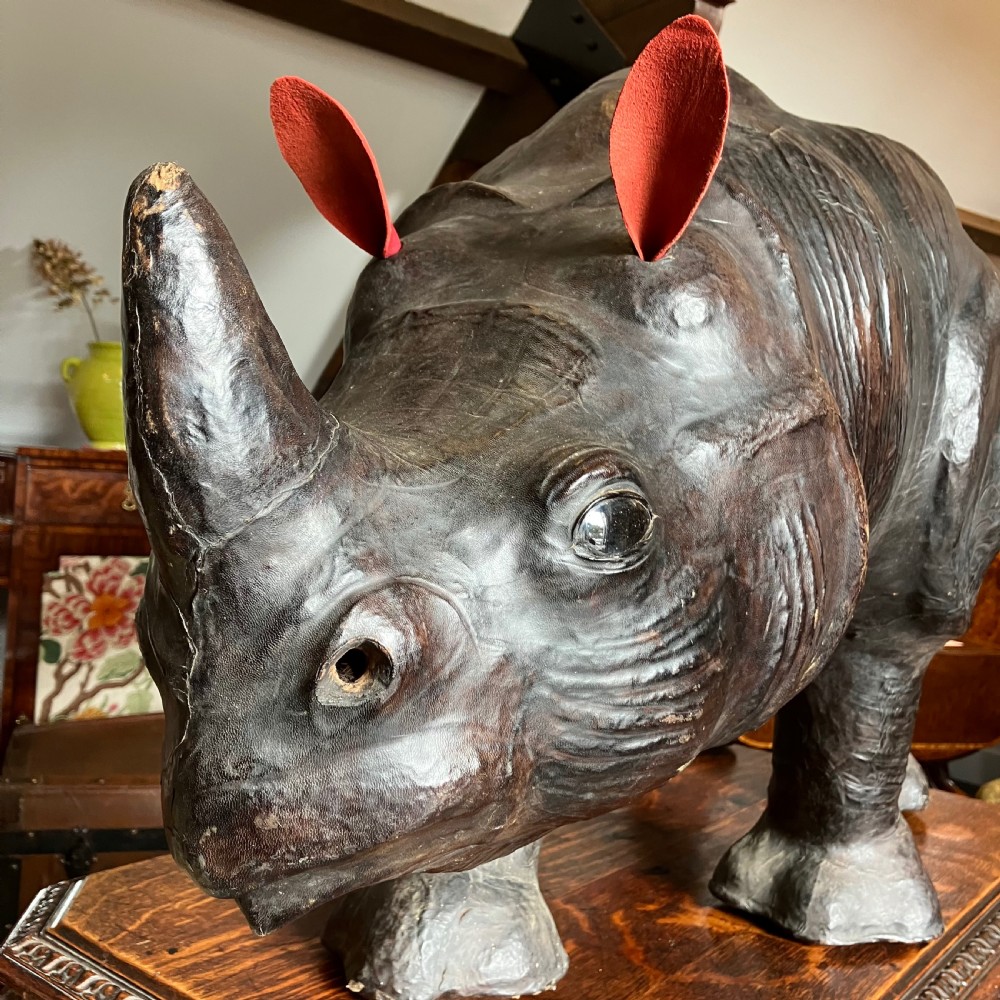 Liberty of London Leather Rhino, Circa 1900 View V