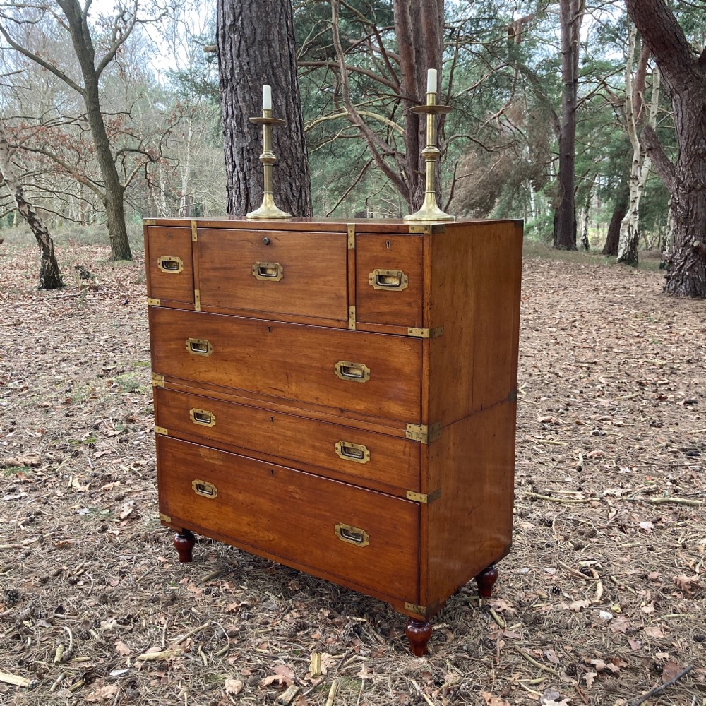 Hill & Millard Secretaire Military Campaign Chest, Circa 1875 View II