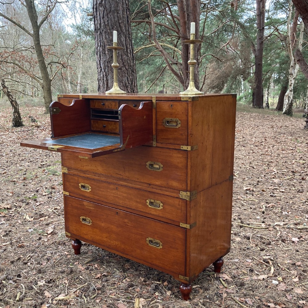 Hill & Millard Secretaire Military Campaign Chest, Circa 1875 View III