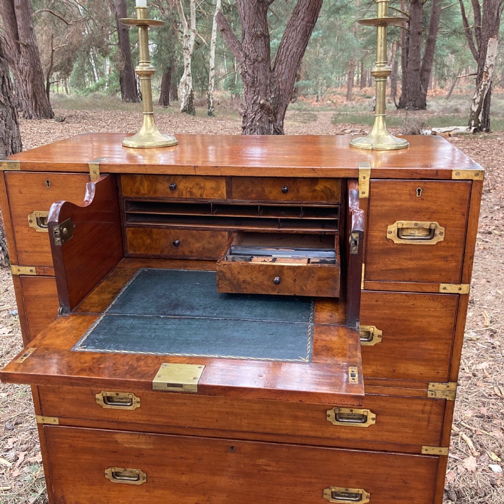 Hill & Millard Secretaire Military Campaign Chest, Circa 1875 View V