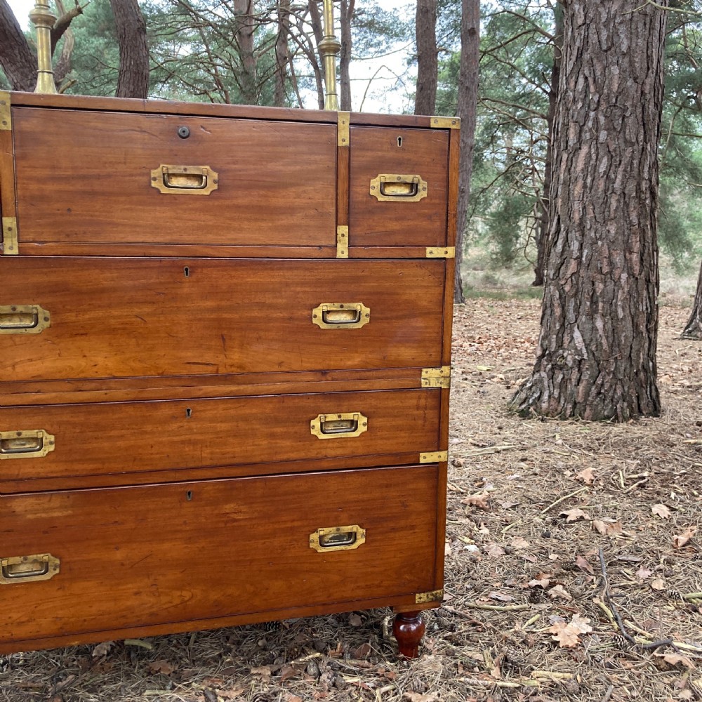 Hill & Millard Secretaire Military Campaign Chest, Circa 1875 View VI