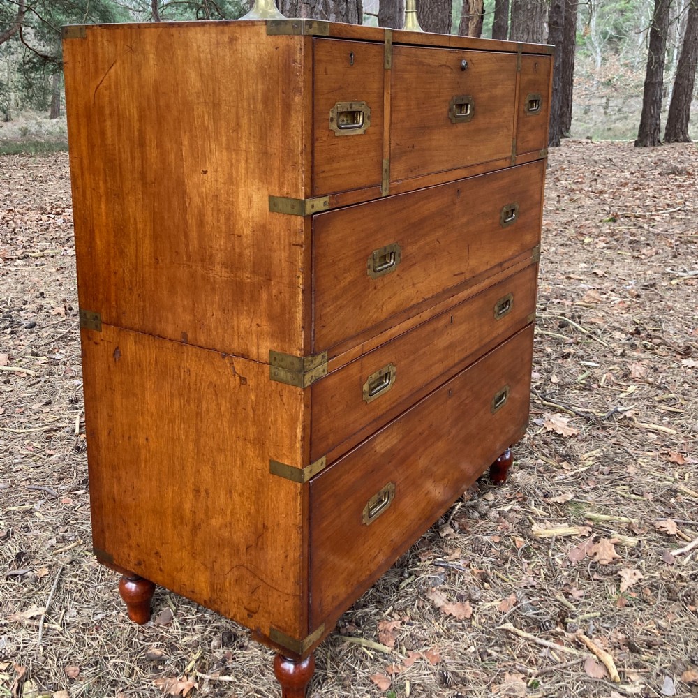 Hill & Millard Secretaire Military Campaign Chest, Circa 1875 View XI