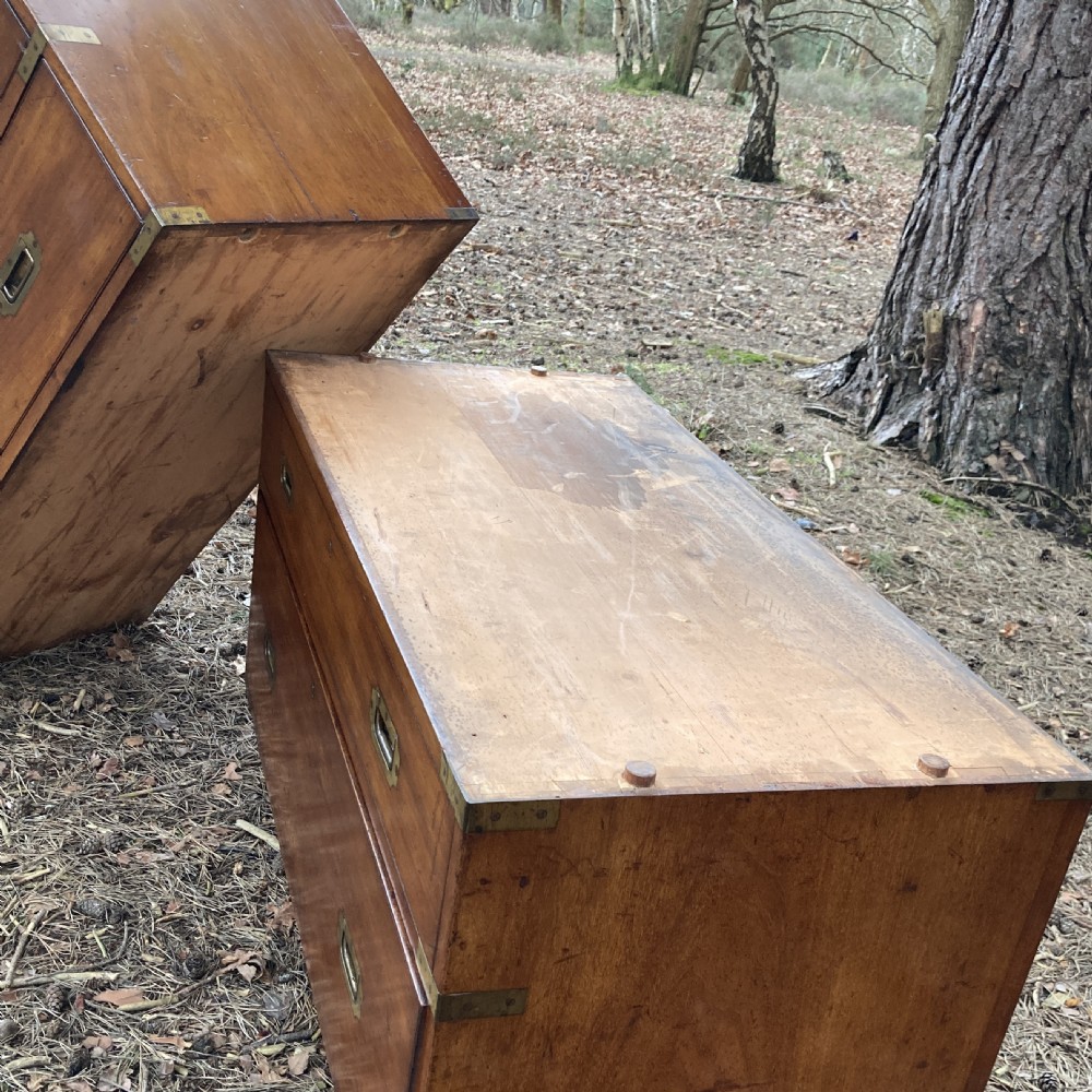 Hill & Millard Secretaire Military Campaign Chest, Circa 1875 View XII