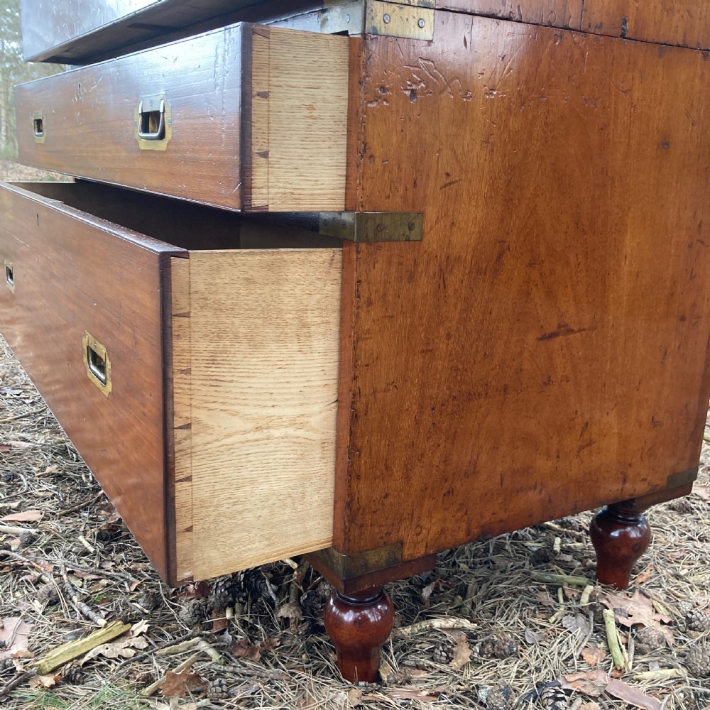 Hill & Millard Secretaire Military Campaign Chest, Circa 1875 View XIII