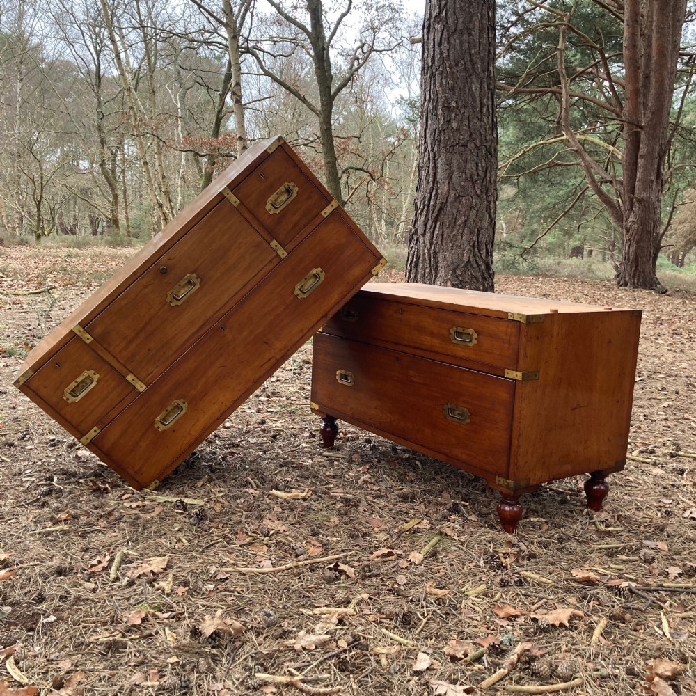 Hill & Millard Secretaire Military Campaign Chest, Circa 1875 View XIV
