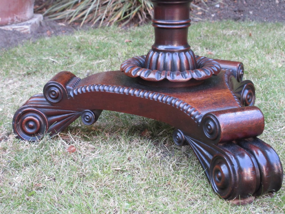 Regency Tripod, Occasional Or Lamp Table, In The Manner Of Gillows Of Lancaster, Circa 1825 View V