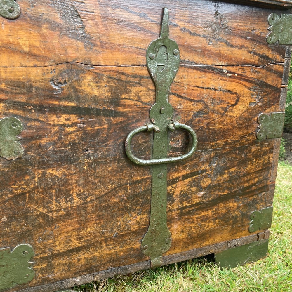 Swedish Pine Marriage Chest/ Blanket Box, Circa 1819 View VI
