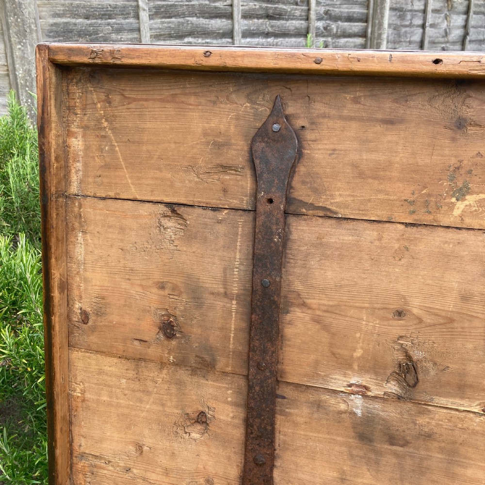 Swedish Pine Marriage Chest/ Blanket Box, Circa 1819 View XII