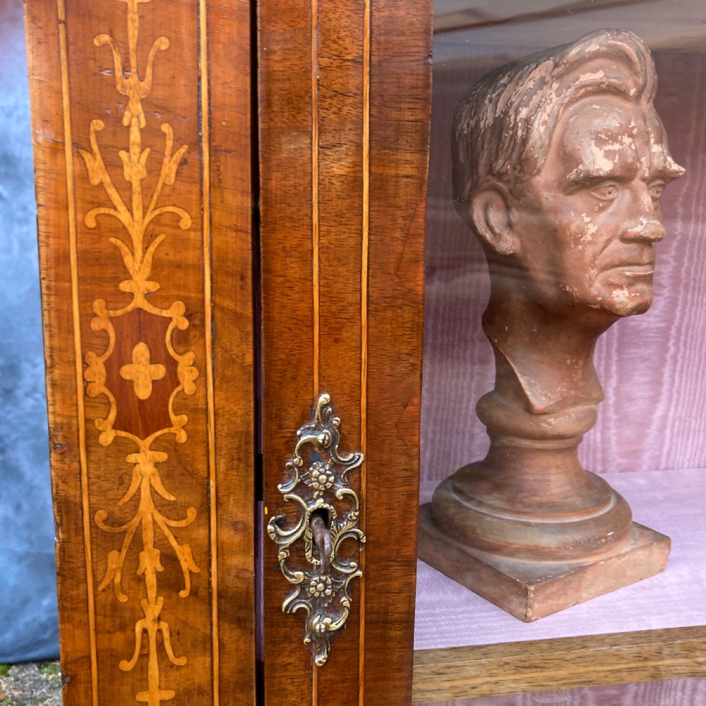 Victorian Inlaid Walnut Pier Cabinet, Circa 1880 View VI