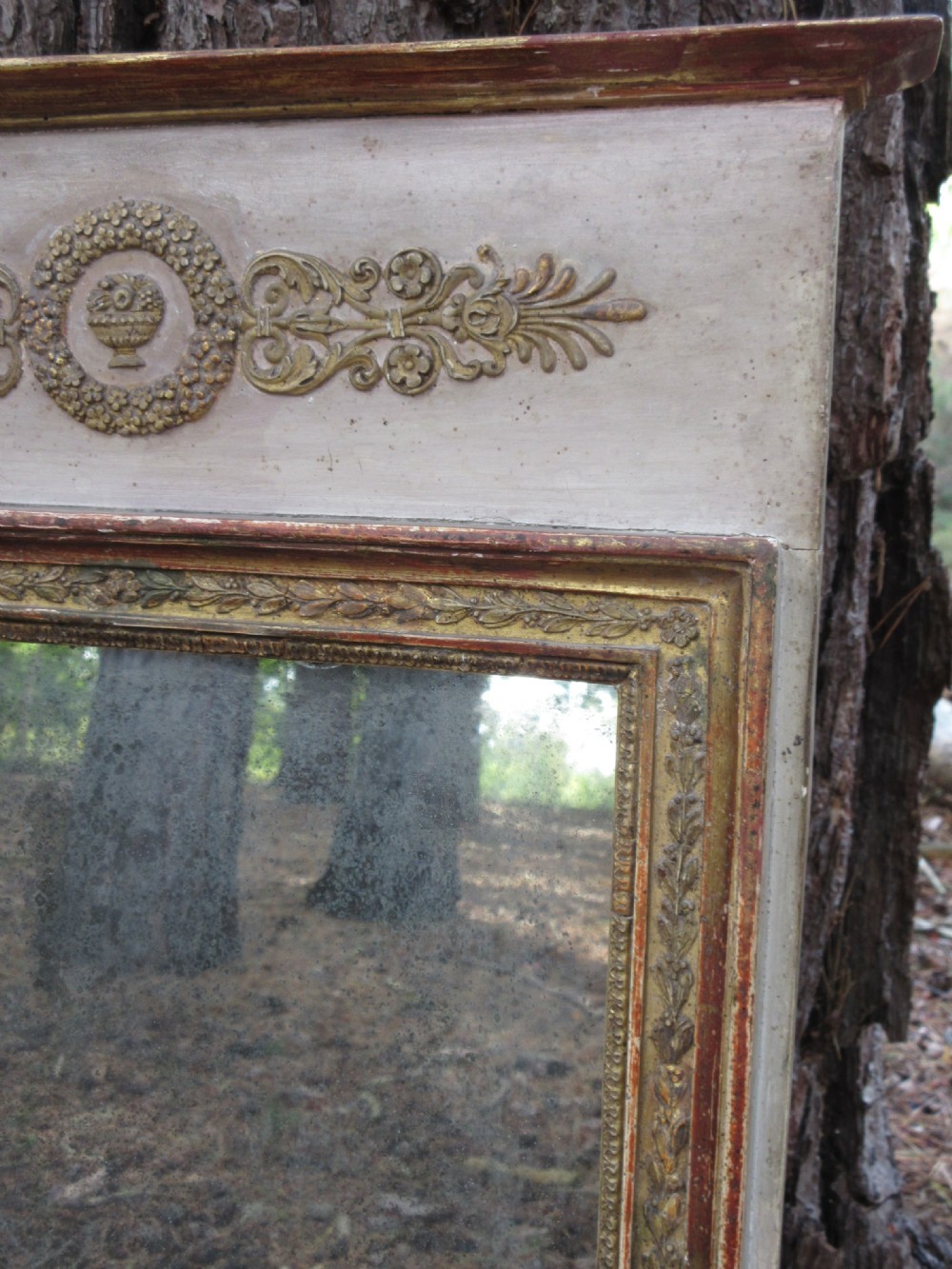 Small French Wall Mirror, Circa 1830 View II