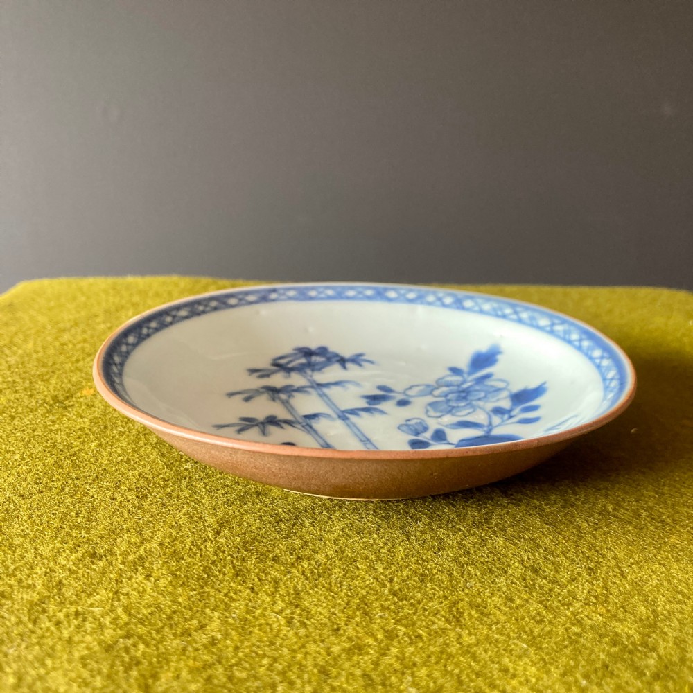 Chinese Blue And White Export Nanking Cargo Saucer, Circa 1750 View VIII