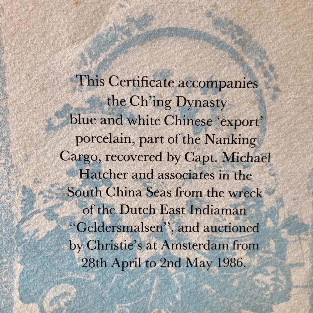Chinese Blue And White Export Nanking Cargo Saucer, Circa 1750 View X