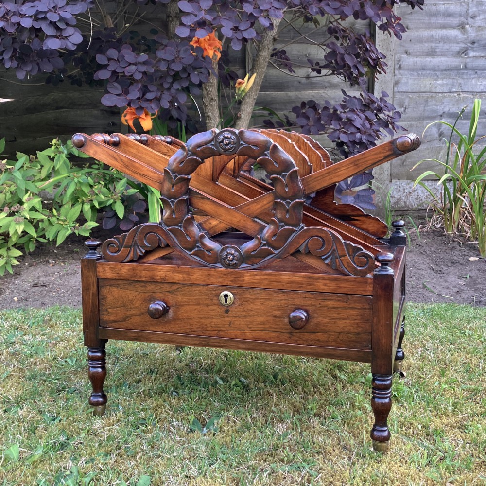 Regency Rosewood Canterbury After A Design By J.C. Loudon, Circa 1835 View V