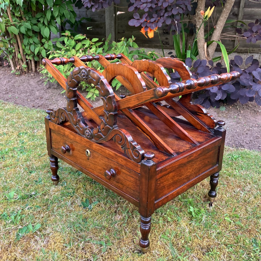 Regency Rosewood Canterbury After A Design By J.C. Loudon, Circa 1835 View II