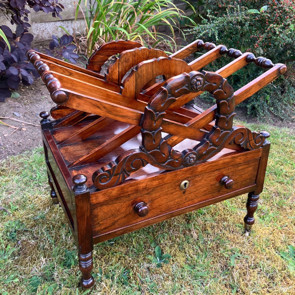 Regency Rosewood Canterbury After A Design By J.C. Loudon, Circa 1835