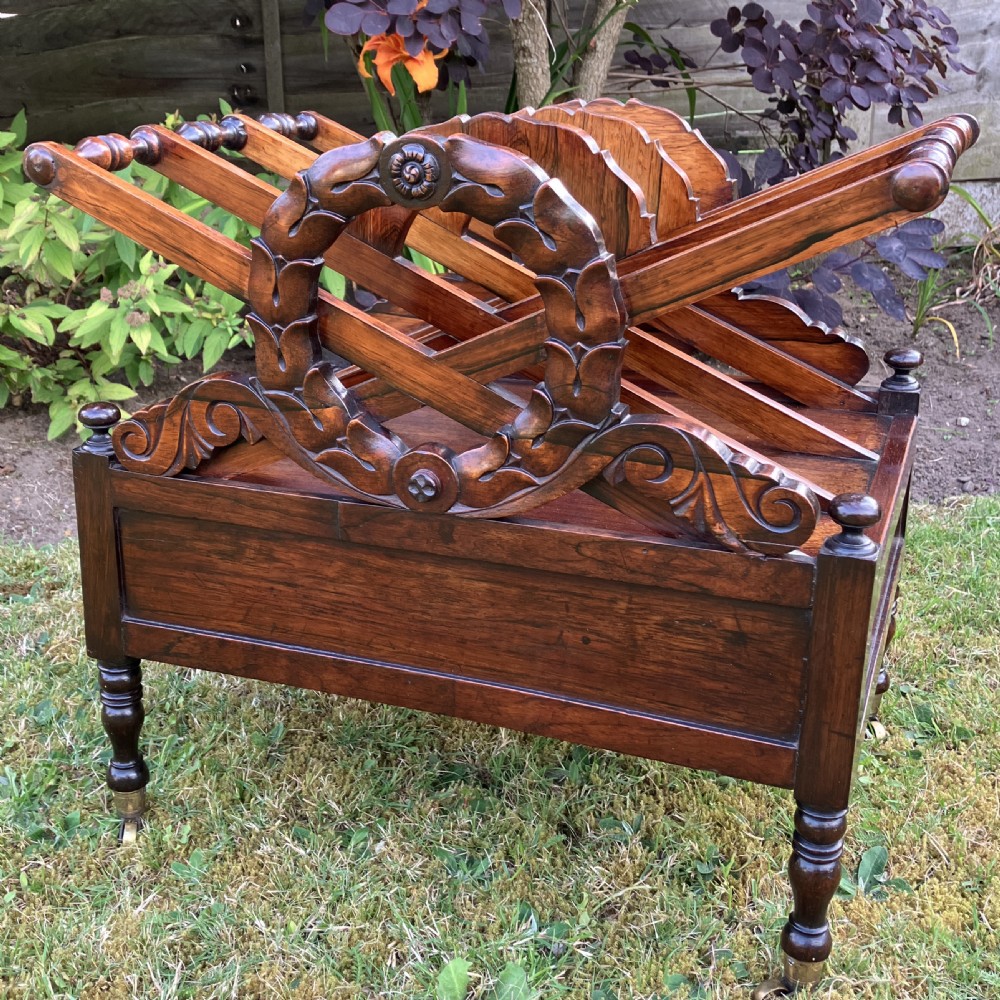 Regency Rosewood Canterbury After A Design By J.C. Loudon, Circa 1835 View VI