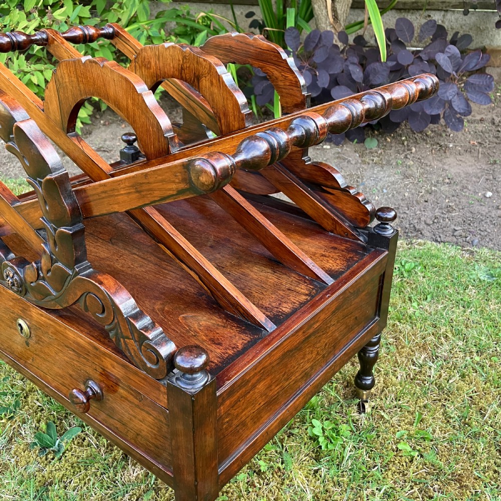 Regency Rosewood Canterbury After A Design By J.C. Loudon, Circa 1835 View IX