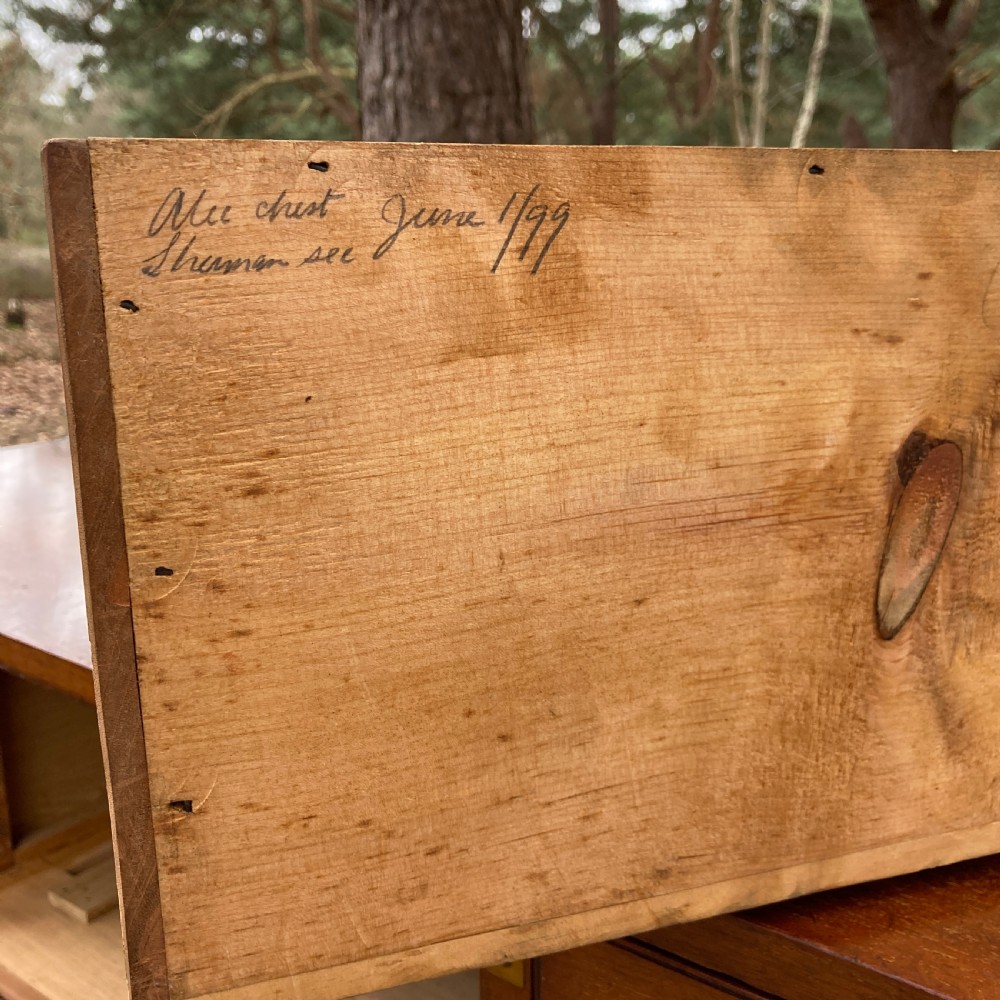 Mahogany Secretaire Military Campaign Chest, Circa 1899 View XV
