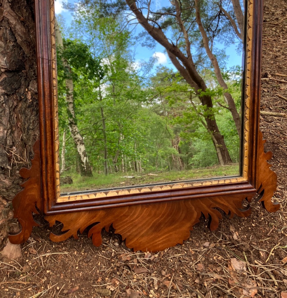 Mahogany Fretwork Mirror, Circa 1900 View V