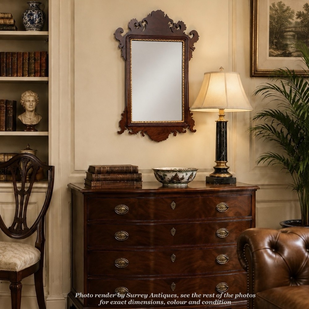 Mahogany Fretwork Mirror, Circa 1900 View IX