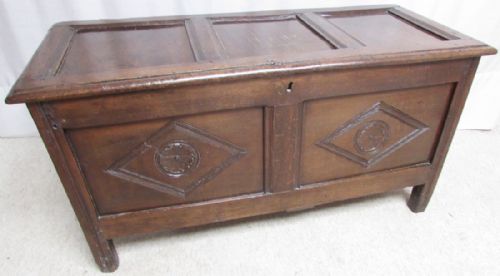 Early 18th Century Oak Coffer