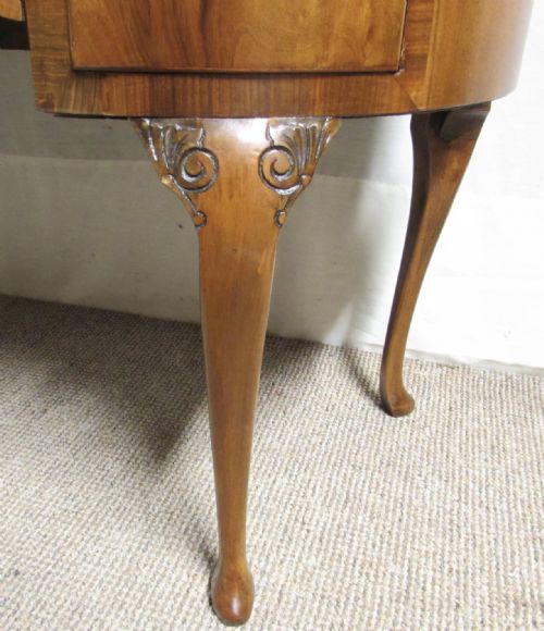 fig 1. Burr Walnut Cloud Shaped Dressing Table