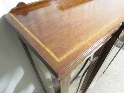 fig 1. Maple & Co Inlaid Mahogany Display Cabinet