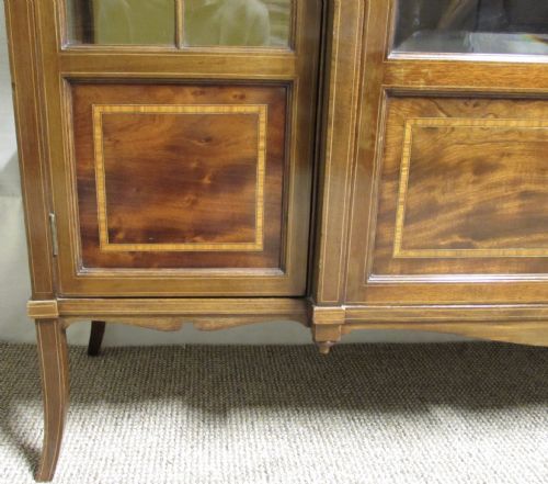 fig 4. Maple & Co Inlaid Mahogany Display Cabinet