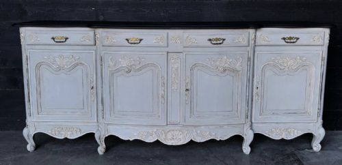 French Louis Xv Painted Buffet Sideboard