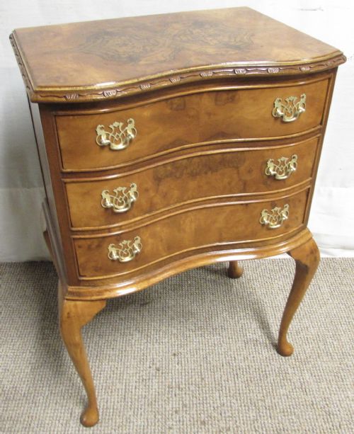 Small Burr Walnut Chest of Drawers