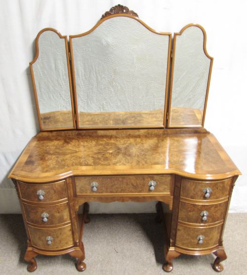 Burr Walnut Dressing Table