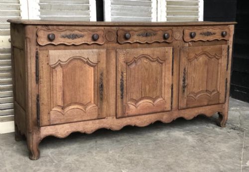 18th Century Bleached Oak Louis Xv Dresser Base