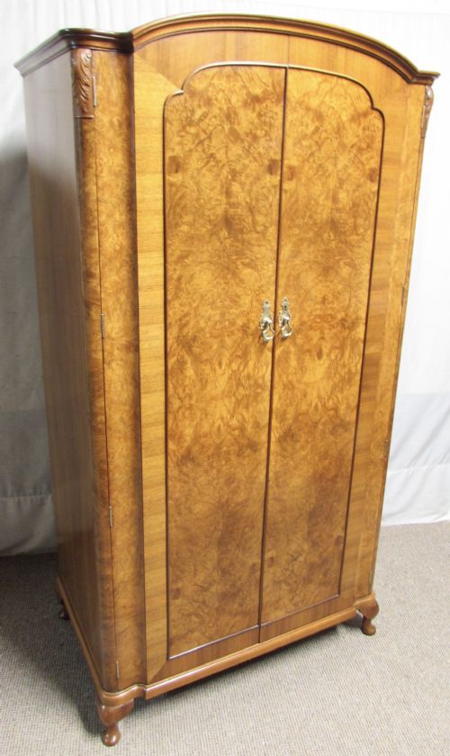 Burr Walnut Gentlemans Wardrobe