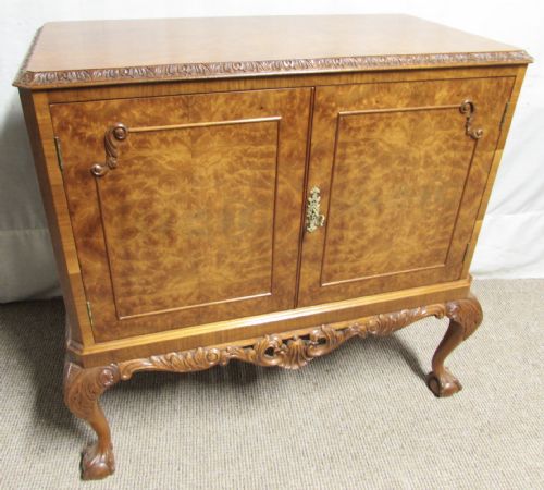 Burr Walnut Cabinet by Maples